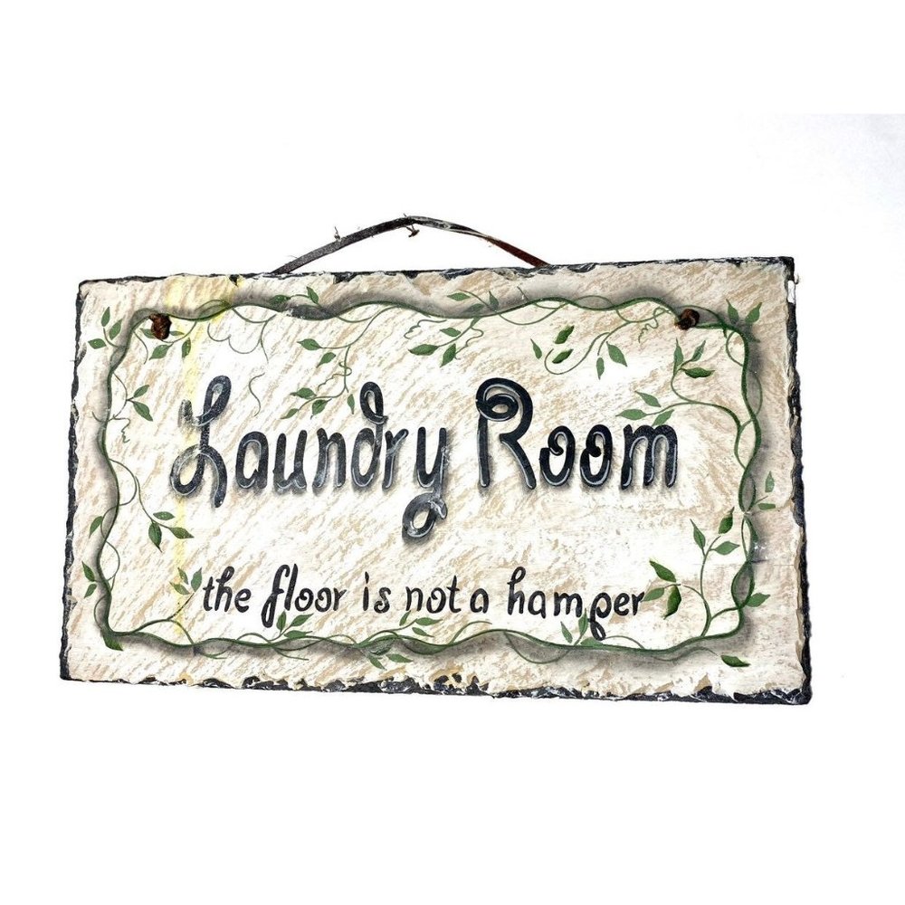 Rectangular Slate Laundry Room Sign - Picture 1 of 10